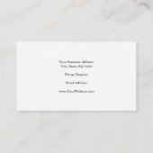 Linen Trendy Minimalist Professional Visitekaartje (Achterkant)