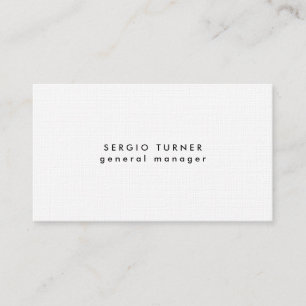 Linen Trendy Minimalist Professional Visitekaartje