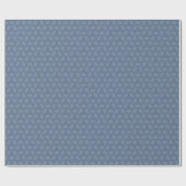 Linen Two Tone Dusty Blue Kerstmis Cadeaupapier (Vlak)