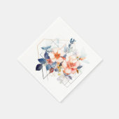 Lines&Flowers: Wedding Napkins Servet (Hoek)