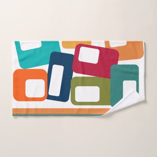 Lines & Rectangles Bad Handdoek (Handdoek)