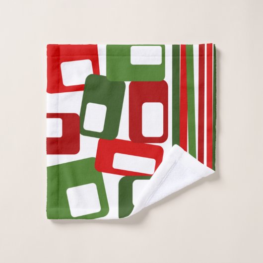 Lines & Rectangles Bad Handdoek (Wasdoekje)