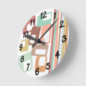 Lines & Rectangles Ronde Klok (Hoek)