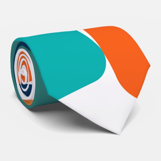 Lines & Rectangles Stropdas (Opgerold)