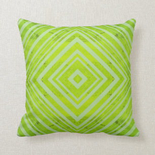 LINES RECTANGULAR VORMEN PATROON IN LIME GROEN KUSSEN