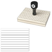 Lines Rubber Art Stamp Rubberstempel (Gestempeld)