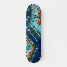 Lines Tie Dye Skateboard