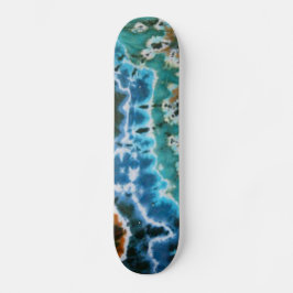 Lines Tie Dye Skateboard