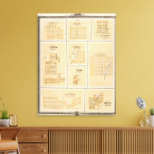 Lineville, Derby, Glidden, Ames, Conway Canvas Afdruk (Insitu (Woonkamer))