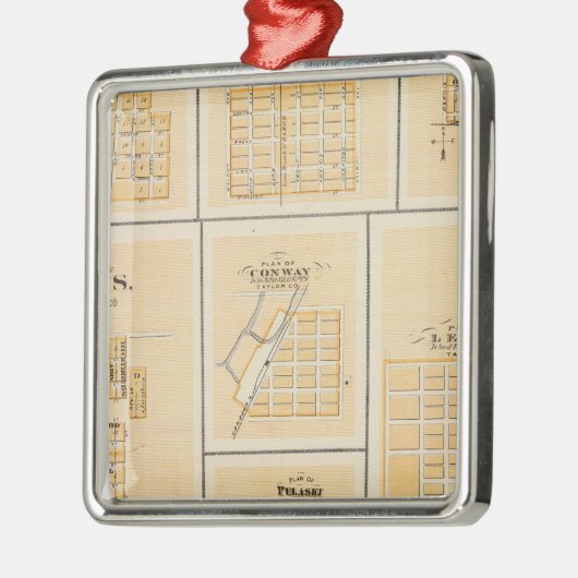 Lineville, Derby, Glidden, Ames, Conway Metalen Ornament (Links)