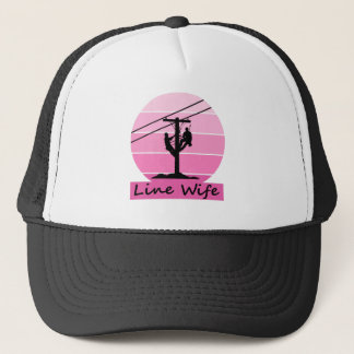 Linewomen Pink Retro Sunset Trucker Pet