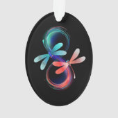 L'infini avec des libellules lumineuses (dos)