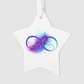L'infini avec plume violette (devant)