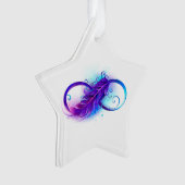 L'infini avec plume violette (devant)