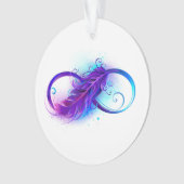 L'infini avec plume violette (devant)