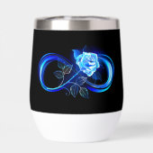 L'infini lumineux avec une rose bleue (Arrière)