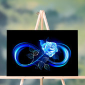 L'infini lumineux avec une rose bleue (Neutre)