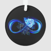 L'infini lumineux avec une rose bleue (dos)