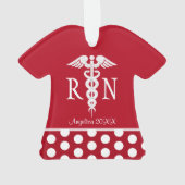 L'infirmier autorisé RN Médicale frottent le rouge (dos)