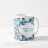 L'Infirmière Blanche Scrubs Personnalisé Café Mug (Devant droit)
