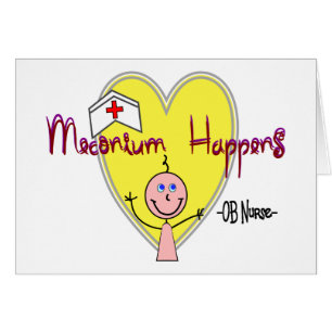 L'infirmière "Meconium d'OB se produit" hilare