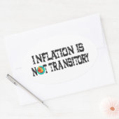 L'inflation n'est pas un autocollant carré transit (Enveloppe)