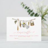 Linge à pêche Tirage au sort Carte de fille couche (Debout devant)