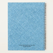 Linge bleu clair Texture Vintage noir Cadre (Dos)