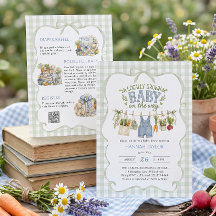 Linge de bébé Cultivé Localement Invitation Baby S