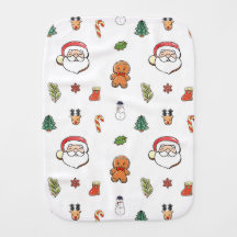 Linge de bébé de cookies de Noël