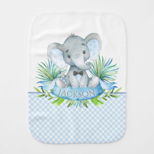 Linge De Bébé Garçon Elephant Baby Burp Cloths