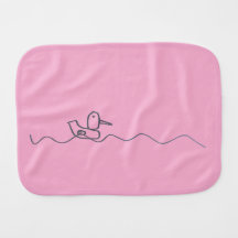 Lingette de Burp Canard Rose