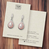 Linge de crème look oreille collier carte d'affich