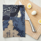 Linge De Cuisine 歌舞伎役者, acteur de Kabuki de 国芳, Kuniyoshi, Ukiyo-e (Quart Plié)