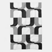 Linge De Cuisine 020614 - Gris et noir sur blanc (Vertical)