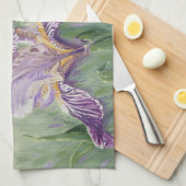 Linge De Cuisine 0455 Iris pourpres (Quart Plié)