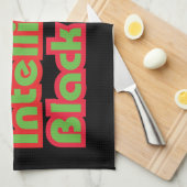 Linge De Cuisine 100% Enfant noir intelligent (Quart Plié)