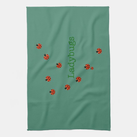 Linge De Cuisine 10 coccinelles (Vertical)