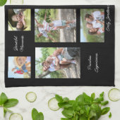 Linge De Cuisine 11 Photo Collage Famille Citations Sentimentales N (Plié)