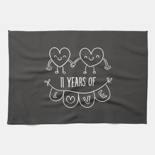 Linge De Cuisine 11e Anniversary Poison de Chalk Hearts (Horizontal)