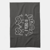 Linge De Cuisine 11e Anniversary Poison de Chalk Hearts (Vertical)