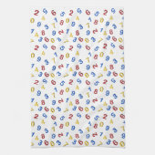 Linge De Cuisine 123 Rouge jaune bleu (Vertical)