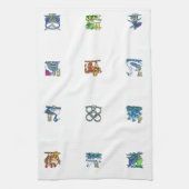 Linge De Cuisine 12 jours de Noël (Vertical)