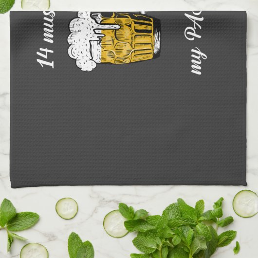 Linge De Cuisine 14 Muscles activés lorsque vous versez une bière. (Plié)