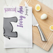 Linge De Cuisine 14e anniversaire de mariage d'ivoire éléphant mign (Quart Plié)