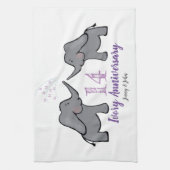 Linge De Cuisine 14e anniversaire de mariage d'ivoire éléphant mign (Vertical)