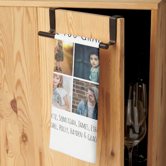 Linge De Cuisine 16 Photo Et Texte Personnalisés (Pliage en tiers)