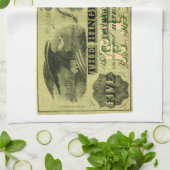 Linge De Cuisine 1860 Hingham Massachusetts Note à cinq dollars (Plié)