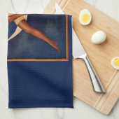 Linge De Cuisine 1920 hosiery et belle femme sur la lune (Quart Plié)