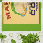 Linge De Cuisine 1930 Marvel étiquette de maïs en conserve (Plié)